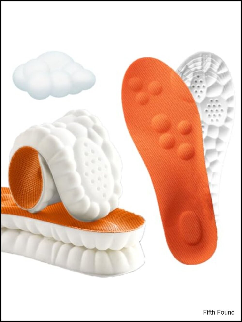 Memory Foam Insoles Arch Support Trim to Fit Shoe Inserts for Men Women